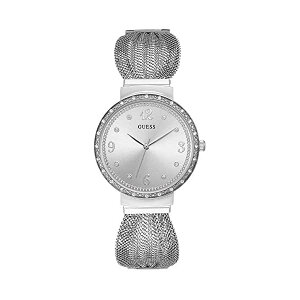 �Q�X �r���v GUESS W1083L1 ���f�B�[�X �����p �E�H�b�` ���v Guess Womens Analogue Watch Chiffon with Stainless Steel Strap