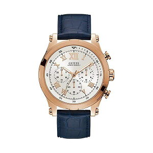 �Q�X �r���v GUESS W1105G4 �����Y �j���p �E�H�b�` ���v Guess Anchor Mens Analog Quartz Watch with Leather Bracelet W1105G4