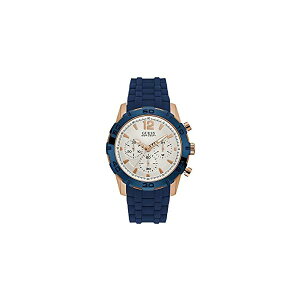 �Q�X �r���v GUESS W0864G5 �����Y �j���p �E�H�b�` ���v Guess Watches Men's Guess Men's Blue-Rose Gold-White Watch