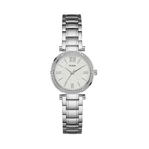 �Q�X �r���v GUESS W0767L1 ���f�B�[�X �����p �E�H�b�` ���v Guess Women's Park Ave South 30mm Steel Bracelet & Case Quartz White Dial Analog Watch W0767L1