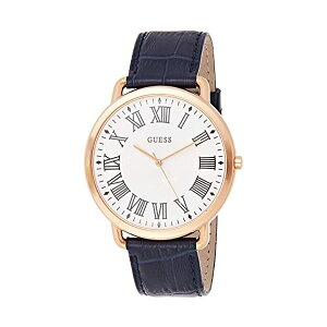 �Q�X �r���v GUESS W1164G2 �����Y �j���p �E�H�b�` ���v Guess Anchor Mens Analog Quartz Watch with Leather Bracelet W1164G2