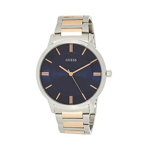 �Q�X �r���v �����Y �j���p GUESS W0990G4 ���v �E�H�b�` Guess Watches Men's Guess Men's Silver-Rose Gold-Blue Watch