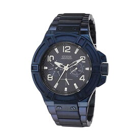 ゲス 腕時計 メンズ 男性用 GUESS W0218G4 時計 ウォッチ GUESS Men's W0218G4 Rigor Iconic Blue Plated Multi-Function Watch