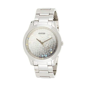 �Q�X �r���v ���f�B�[�X �����p GUESS GW0020L1 ���v �E�H�b�` GUESS Women's Analog Watch with Stainless Steel Strap, Silver, 20 (Model: GW0020L1)