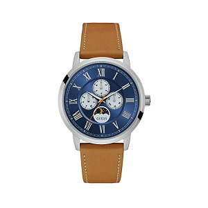 �Q�X �r���v �����Y �j���p GUESS W0870G4 ���v �E�H�b�` GUESS Factory Men's Brown and Silver-Tone Multifunction Watch, ONE