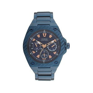 �Q�X �r���v �����Y �j���p GUESS W1305G4 ���v �E�H�b�` Guess Men's Stainless Steel Multi-Function Watch (W1305G4, Blue, Free Size)