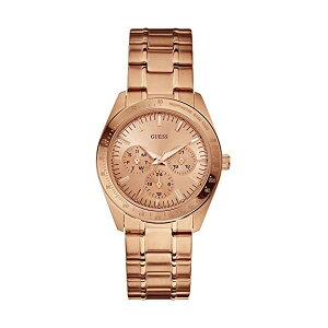 �Q�X �r���v ���f�B�[�X �����p GUESS W13101L1 ���v �E�H�b�` GUESS W13101L1 Women's Dress Elegant,Stainless Steel Case & Bracelet,Rose Gold Tone,Multifunction Dial,Date,50m WR