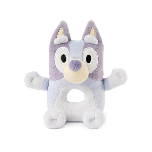 �K���h ���� Bluey �ʂ�����݃����O�K���K�� �x�r�[�K���K�� �Ԃ����p���o�ߋ� �u���[ 6 �C���` GUND Official Bluey Plush Ring Rattle, Bluey Baby Rattle, Sensory Toy for Babies, Blue, 6�h