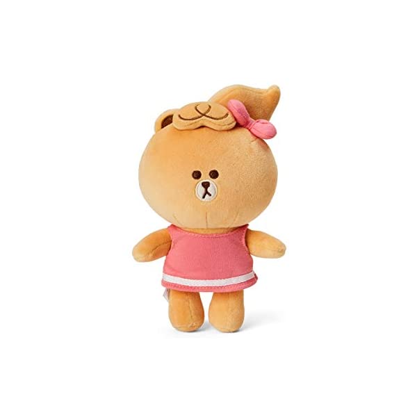 ラインフレンズ LINEフレンズ ぬいぐるみ チョコ グッズ LINE FRIENDS Mini Friends Collection Choco  Character Cute Plush Toy Figure Stuffed Animal Doll, 6 Inch, Beige |