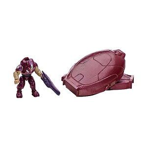 ���K�u���b�N �w�C���[ Mega Bloks Halo Drop Pod Metallic Crimson Elite Toy Figure