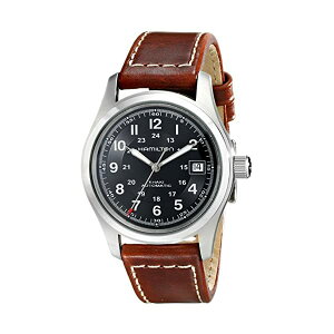 �n�~���g�� �r���v �E�H�b�` Hamilton H70455533 �J�[�L �t�B�[���h �����Y �j���p Hamilton Men's HML-H70455533 Khaki Field Black Dial Watch