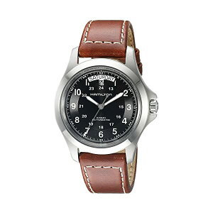 n~g rv EHb` Hamilton H64455533 J[L LO I[g}`bN  Y jp Hamilton Men's H64455533 Khaki King Series Stainless Steel Automatic Watch with Brown Leather Band
