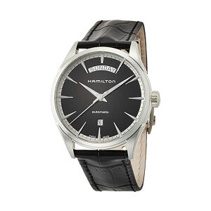 n~g rv EHb` Hamilton H42565731 WY}X^[ I[g}`bN  Y jp Hamilton Men's Jazzmaster Stainless Steel Swiss-Automatic Watch with Leather Calfskin Strap, Black, 22 (Model: H42565731)