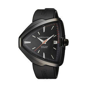 �n�~���g�� �r���v �E�H�b�` Hamilton H24585331 �x���`���� �I�[�g�}�`�b�N �������� �����Y �j���p Hamilton Ventura Elvis80 Automatic Black Dial Black PVD Mens Watch H24585331