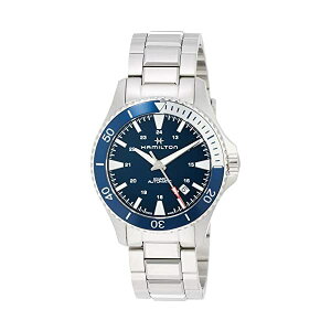 �n�~���g�� �r���v �E�H�b�` Hamilton H82345141 �J�[�L �l�C�r�[ �����Y �j���p Hamilton H82345141 Khaki Navy Scuba Auto Men's Watch 40mm Stainless Steel
