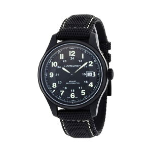 n~g rv EHb` Hamilton H70575733 J[L tB[h Y jp Hamilton Men's HML-H70575733 Khaki Field Black Dial Watch