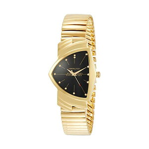 �n�~���g�� �r���v �E�H�b�` Hamilton H24301131 �x���`���� �N�H�[�c ���f�B�[�X �����p Hamilton H24301131 Ventura Quartz Women's Watch Gold 17mm Stainless Steel