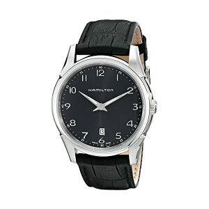 n~g rv EHb` Hamilton H38511733 WY}X^[ Y jp Hamilton Men's H38511733 "Jazzmaster" Stainless Steel Watch with Black Leather Band