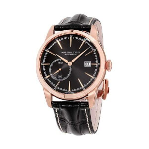 n~g rv EHb` Hamilton H40545731 NVbN I[g}`bN  Y jp Hamilton Men's Timeless Classic Gold Swiss-Automatic Watch with Leather Calfskin Strap, Black, 22 (Model: H40545731)