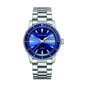 �n�~���g�� �r���v �E�H�b�` Hamilton H37551141 �A�i���O �N�H�[�c �����Y �j���p Hamilton Men's H37551141 Jazz Master Sea View Analog Display Swiss Quartz Silver Watch