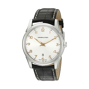 n~g rv EHb` Hamilton H38511513 WY}X^[ NH[c Y jp Hamilton Men's 'Jazzmaster' Quartz Stainless Steel and Leather Watch, Color:Brown (Model: H38511513)