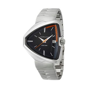 �n�~���g�� �r���v �E�H�b�` Hamilton H24551131 �x���`���� �����Y �j���p Hamilton Ventura Elvis80 Black Dial Stainless Steel Mens Watch H24551131