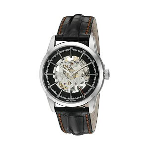 n~g rv EHb` Hamilton H40655731 NVbN I[g}`bN  Y jp Hamilton Men's 'Timeless Classic' Swiss Automatic Stainless Steel and Leather Dress Watch, Color:Black (Model: H40655731)