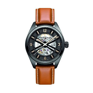 n~g rv EHb` Hamilton H72585535 J[L I[g}`bN  Y jp Hamilton H72585535 Khaki Black Dial Automatic Brown Leather Men's Watch