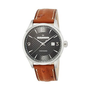 n~g rv EHb` Hamilton H32755851 WY}X^[ I[g}`bN  AiO Y jp Hamilton Jazzmaster Viewmatic Auto H32755851 Black/Brown Leather Analog Automatic Men's Watch
