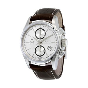 �n�~���g�� �r���v �E�H�b�` Hamilton H32616553 �W���Y�}�X�^�[ �����Y �j���p Hamilton Men's H32616553 Jazzmaster Silver-Dial Watch with Brown Band