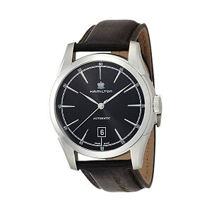 n~g rv EHb` Hamilton H42415731 NVbN I[g}`bN  Y jp Hamilton Men's Timeless Classic Stainless Steel Swiss-Automatic Watch with Leather Calfskin Strap, Black, 22 (Model: H42415731)