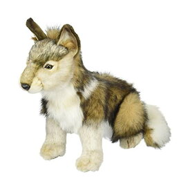 ハンサ オオカミ 狼 子供 ぬいぐるみ Hansa Seated Wolf Cub Plush