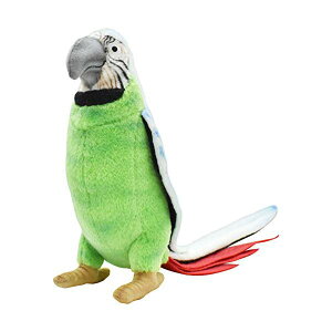 nT IE O[  u[  ʂ 7C` Hansa Parrot Plush Animal Toy, 7", Green and Blue