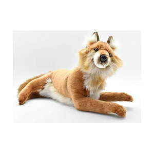 �n���T �L�c�l �� ���b�h �� �ʂ������ Hansa Lying Fox Plush, Red
