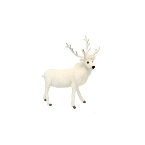 nT giJC zCg  19C` ʂ Hansa Reindeer Plush, White, 19"