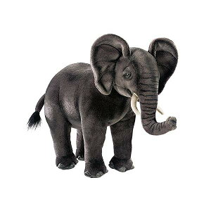 nT ]E  17C` ʂ Hansa African Elephant 17" Plush