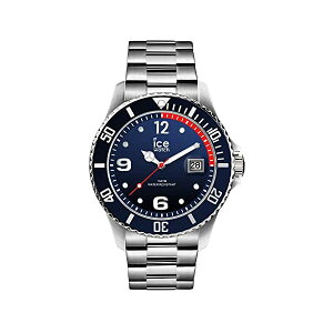 �A�C�X�E�H�b�` �r���v IceWatch �����Y �j���p Ice-Watch ICE Steel Marine Silver Deep Blue Dial Stainless Steel Large Men's Watch 015775