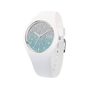 ACXEHb` rv IceWatch fB[X p Ice-Watch - ICE lo White Blue - Women's Wristwatch with Silicon Strap - 013429 (Medium)