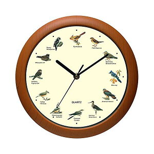�|�����v �� ���� ���� �C���e���A 12�C���` Benail Singing Bird Wall Clock 12 Inch with New Design of the Bird Names and Songs