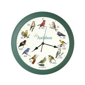 掛け時計 鳥 小鳥 野鳥 鳴き声 インテリア 13インチ Mark Feldstein & Associates Audubon Singing Bird Clock, 13"