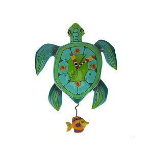 AfUC Uqv T J ^[g Allen Designs "Sup Dude? Whimsical Turtle Pendulum Wall Clock