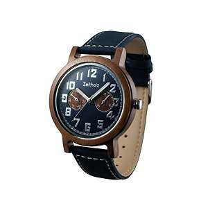 [C\Y ZEITHOLZ c@Cgzc ؐ rv EbhEHb` Y jp GR VR TXeBiu Zeitholz Wooden Watch for Men, Klingenberg Walnut Wood Case with Genuine Blue Leather Straps Miyota 6P25 Clockwork