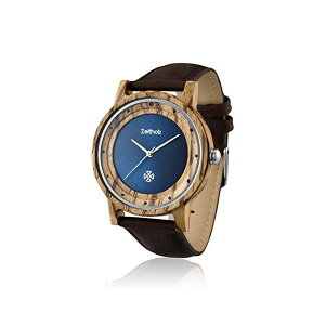 �[�C�\���Y ZEITHOLZ �c�@�C�g�z���c �ؐ� �r���v �E�b�h�E�H�b�` �����Y �j���p �G�R �V�R �T�X�e�B�i�u�� Wooden Watch for Men 100% Natural Zebrawood Case Leather Wrist Band Eco-Friendly Unique Watches for Men