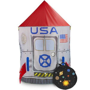 �X�y�[�X�A�h�x���`���[ �q���p�e���g Space Adventure Roarin' Rocket Play Tent with Milky Way Storage Bag ? Indoor/Outdoor Children's Astronaut Spaceship Playhouse, Great for Ball Pit Balls and Pretend Play by Imagination Generation