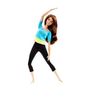 o[r[ l` Barbie Made to Move Barbie Doll, Blue Top (Amazon Exclusive)