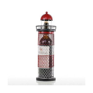 ���C���z���_�[ �C�O�A���i Tooarts Lighthouse Wine Rack Creative Wine Holder Wine Shelf Bottle Holder Metal Sculpture Practical Craft Home Decoration