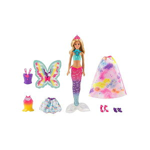 �o�[�r�[ �l�� �t�B�M���A Barbie Dreamtopia Rainbow Cove Fairytale Dress Up Set, Blonde