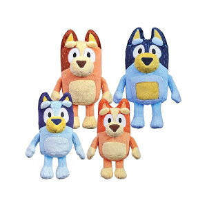 Bluey Heeler �t�@�~���[�ʂ������ 4 �Z�b�g�A7�`8 �C���`�A�\�t�g�A�r���S�A�o���f�B�b�g�A�`���̂ʂ�����݃t�B�M���A��������A���킢���ʂ�����݁A�Ώ۔N�� 3 �Έȏ� Bluey Heeler Family Stu