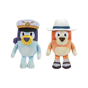 Bluey �ʂ������ 2 �p�b�N�A16 �` 23 �C���`�A�\�t�g�A�L���v�e���ƃz���f�[�̂ʂ�����݃t�B�M���A��������A���킢���ʂ�����݁A�Ώ۔N�� 3 �Έȏ� Bluey Plush Stuffed Animals Pack of 2, 16-23�h, S