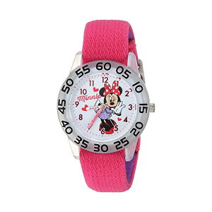 ~j[ rv LbY EHb` qp fBYj[ ̎q Disney Girls Minnie Mouse Analog-Quartz Watch with Nylon Strap, Pink, 16 (Model: W002159)
